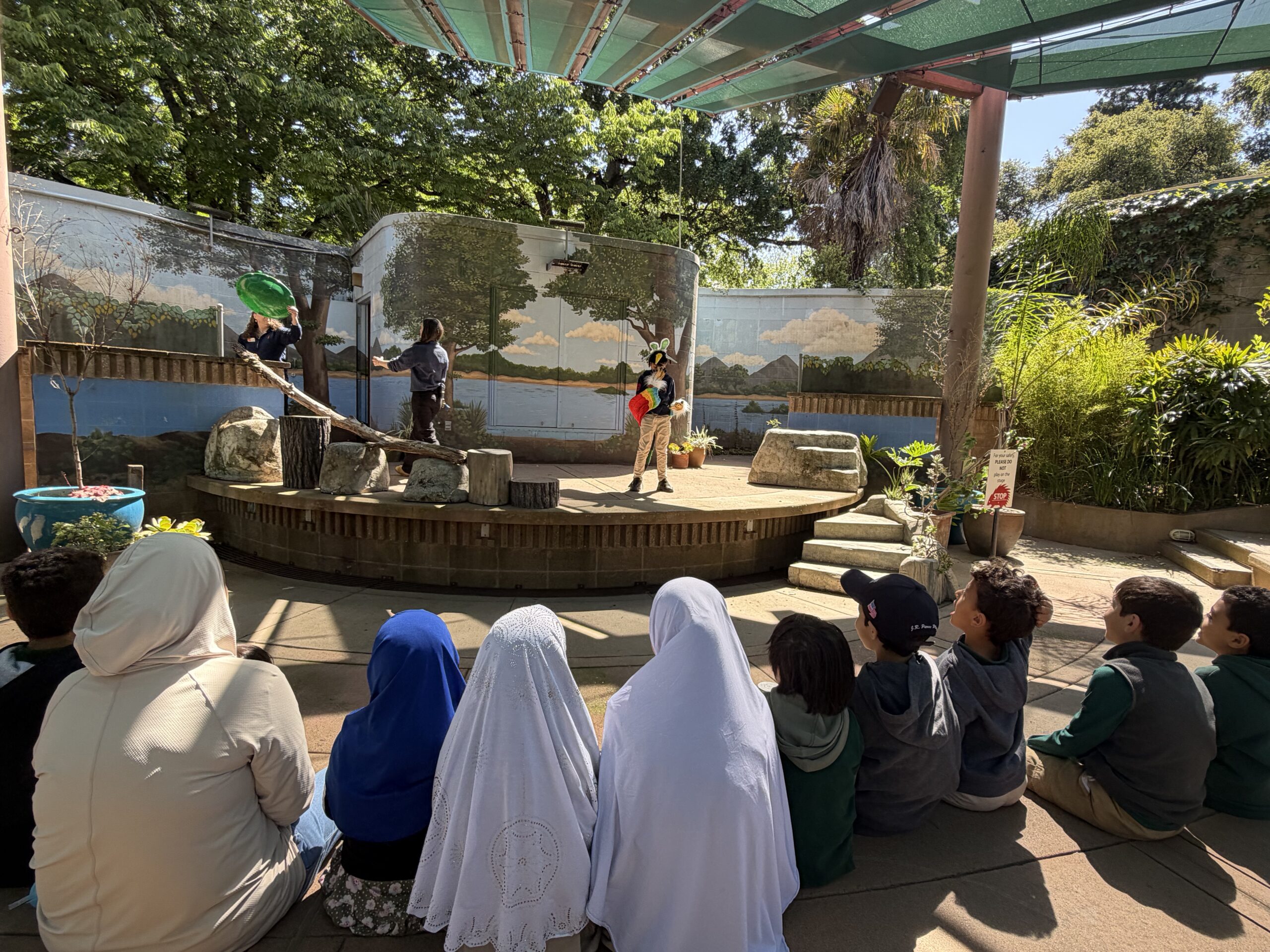 Strive students at the Sacramento Zoo